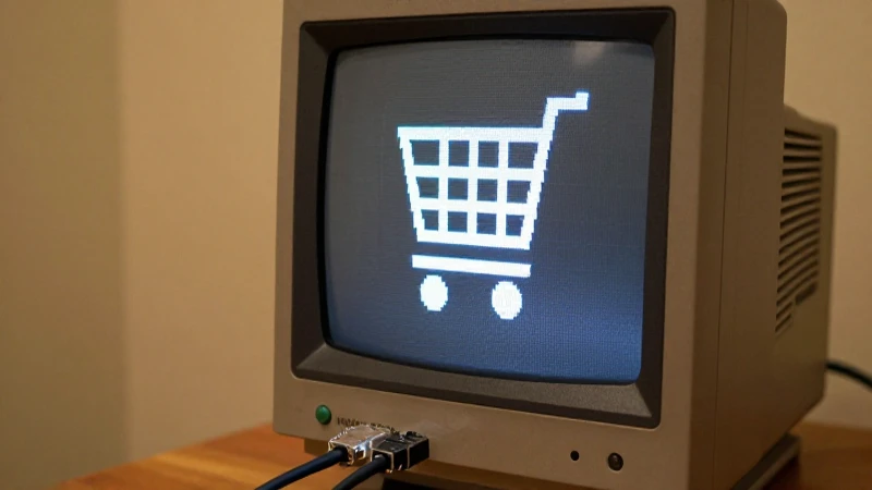Monitor antiguo muestra gráfico pixelado difuso