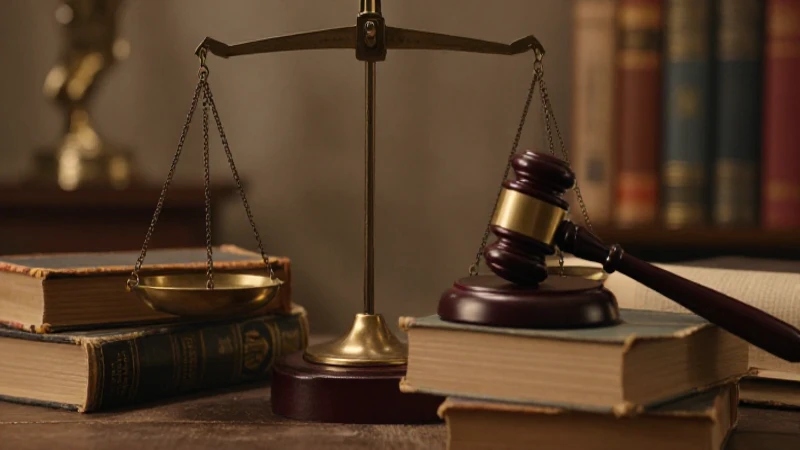 Balanza de leyes bajo luz cálida