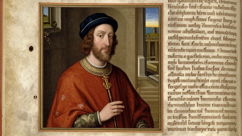 Noble castellano en manuscrito iluminado renacentista
