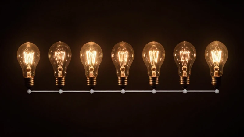Iluminación dramática, cronología histórica y bombillas resplandecientes