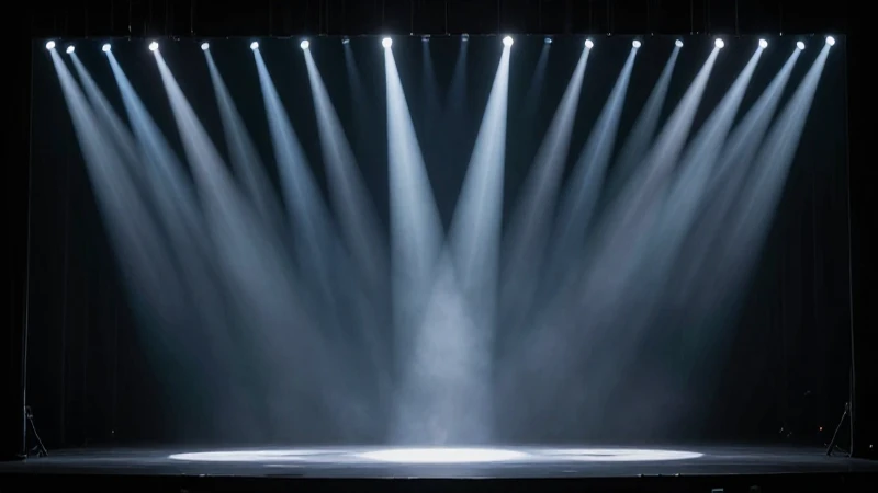 ▷ Línea del tiempo del género dramático: Descarga aquí 7 Escenario abstracto iluminado con luces contrastantes
