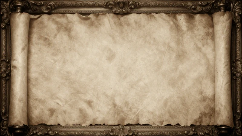 Documento antiguo con luz suave y lejana