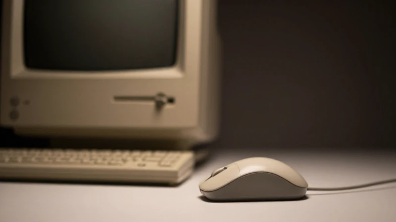 La Historia del Mouse: Línea de Tiempo desde su Invención 9 Viejo ratón, pantalla y luz suave