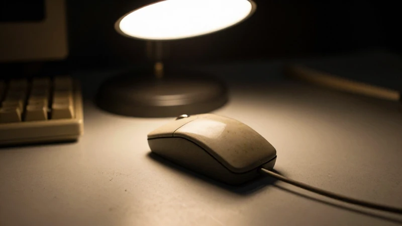 La Historia del Mouse: Línea de Tiempo desde su Invención 3 Ratón antiguo en mesa polvorienta