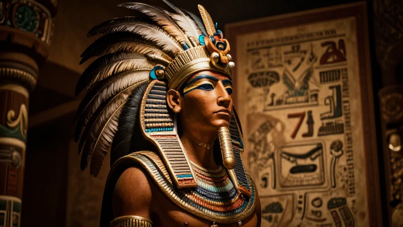 Cuál es la línea del tiempo del Preclásico al Posclásico 6 Un emperador azteca resaltado con dramatismo