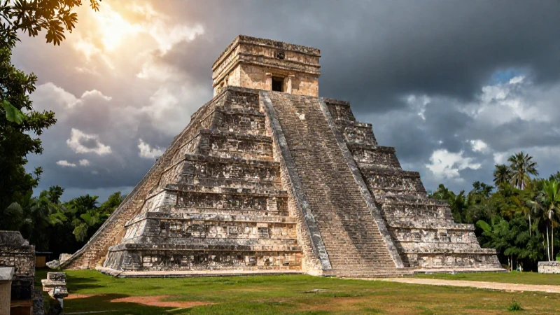 Cuál es la línea del tiempo del Preclásico al Posclásico 5 Ciudad maya antigua con templo piramidal