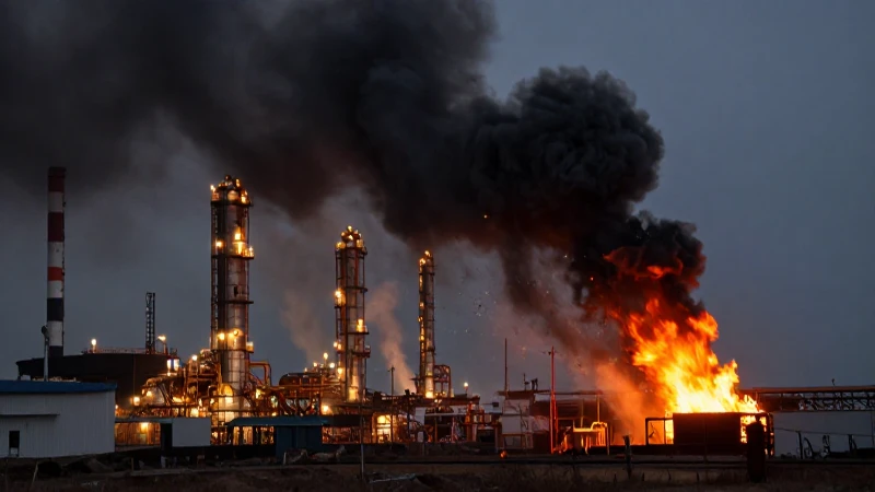 Refinería arde; humo negro e intenso