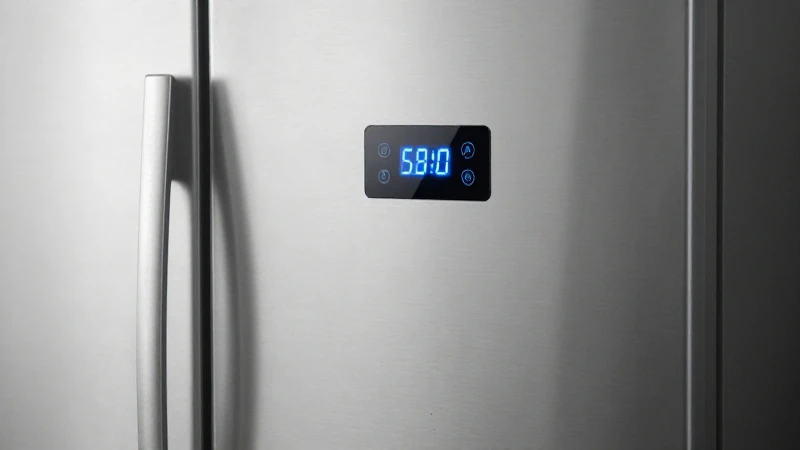 Refrigerador acero inoxidable con luz suave