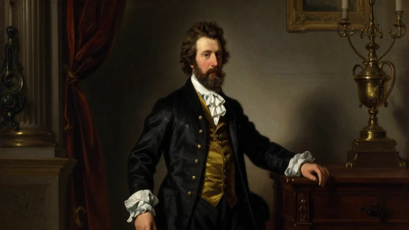 Pintura barroca retrata a Napoleón y Maximiliano