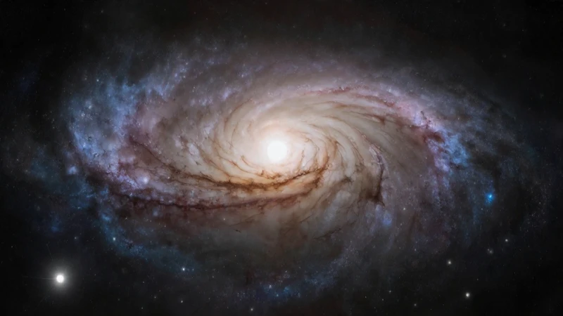 Línea del tiempo del universo: Origen y evolución del cosmos 8 Galaxia espiral con polvo cósmico cinematográfico