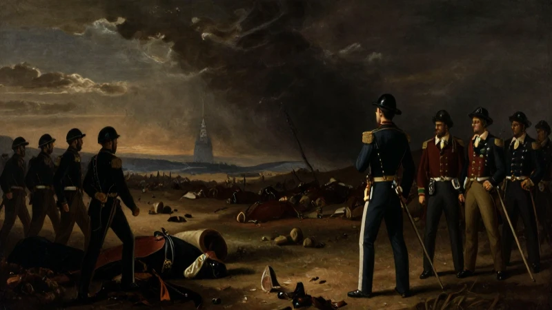 Línea del tiempo del Virreinato de Nueva España 8 Batalla histórica retratada con fuerte contraste