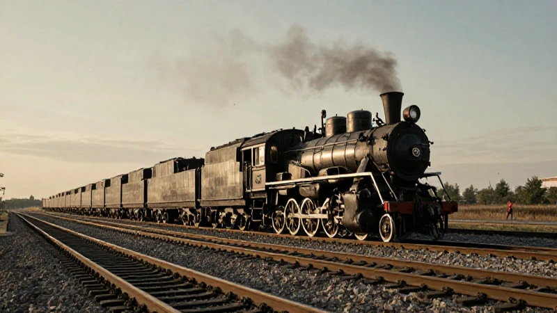 Línea del tiempo de la locomotora: historia en forma de tren 10 Locomotora antigua bajo luz dorada cinematográfica