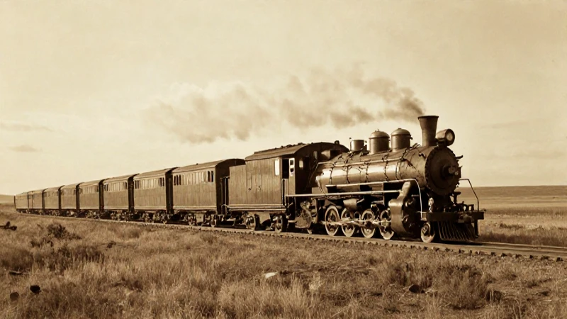 Línea del tiempo de la locomotora: historia en forma de tren 6 Locomotora a vapor, paisaje canadiense dorado