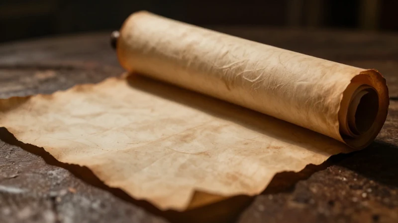 Existe una línea del tiempo en la Biblia sobre su historia 3 Papiro antiguo revela luz dramática cálida