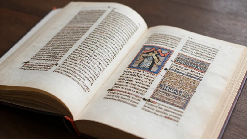 Línea del tiempo del arte: Descarga GRATIS tu guía completa 14 Iluminación suave sobre manuscrito histórico abreviado