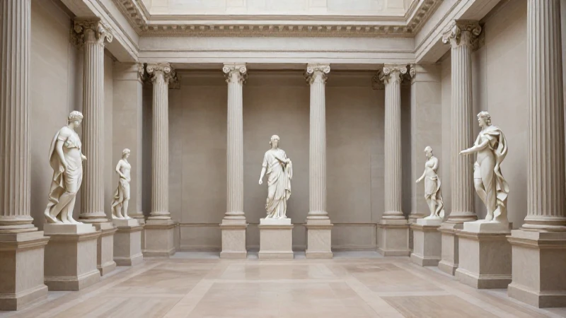 Línea del tiempo del arte: Descarga GRATIS tu guía completa 6 Escultura clásica, simetría neoclásica, luz suave
