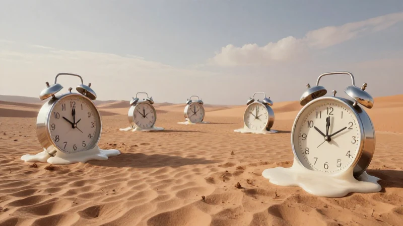 Línea del tiempo del arte: Descarga GRATIS tu guía completa 9 Relojes derritiéndose en paisaje onírico desértico