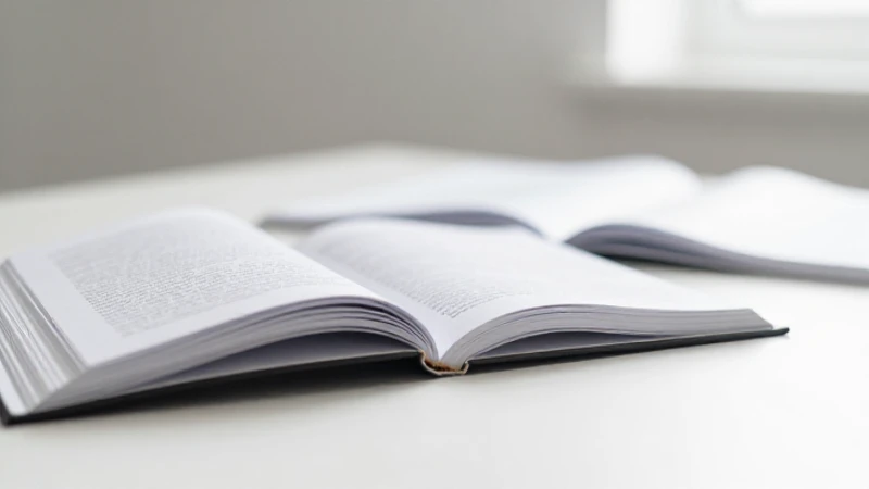 Libro abierto, luz suave y diseño minimalista