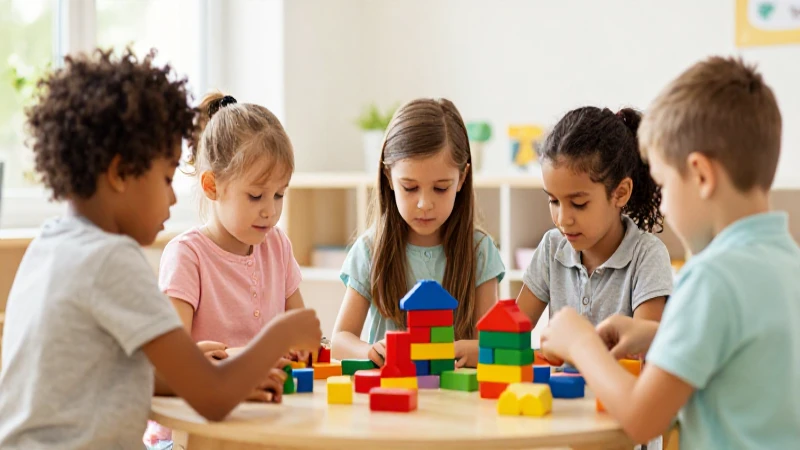 Cómo ha evolucionado la educación preescolar desde Froebel 9 Niños pequeños construyen con bloques cálidos