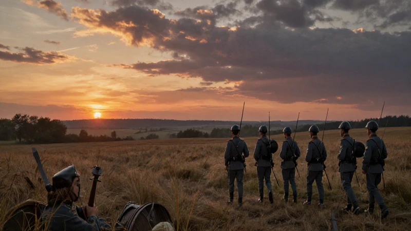 Línea de tiempo de la Primera Guerra Mundial: Eventos Clave 5 Soldados alemanes en el campo belga al atardecer