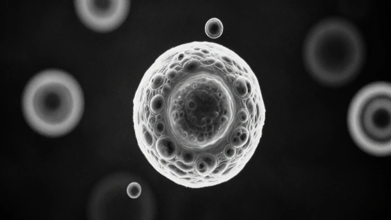 Imágenes contrastadas de células al microscopio electrónico