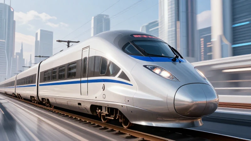 Cuáles son los hitos clave en la evolución del tren 6 Tren futurista en paisaje urbano vibrante