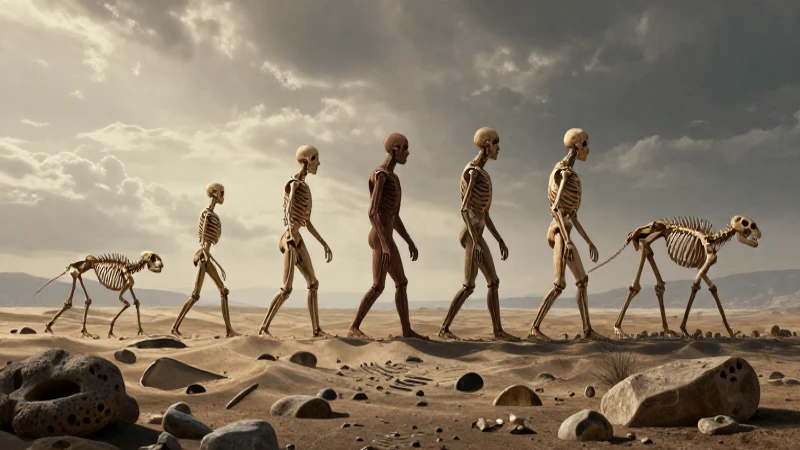 Línea evolutiva: Línea de tiempo de la evolución explicada 4 Evolución humana ilustrada con detalles antiguos