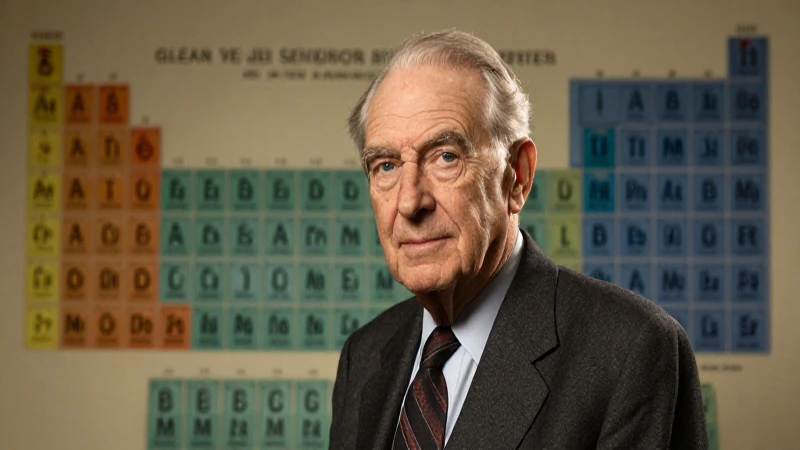Línea del Tiempo de la Tabla Periódica: Evolución Completa 5 Retrato de Seaborg con tabla periódica antigua