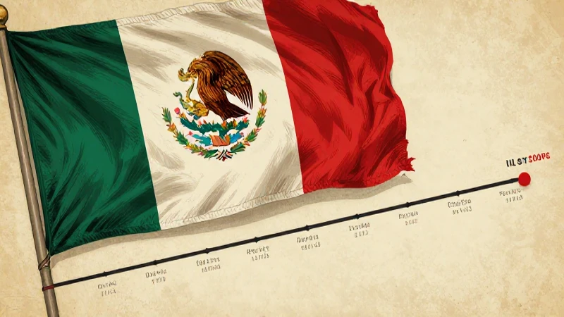 Líneas del tiempo México: Cronología del siglo XX en detalle 8 Ilustración vintage mexicana con tonos sepia