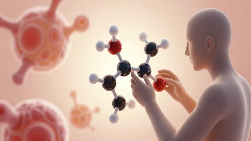 Figura humana analiza modelos moleculares científicos