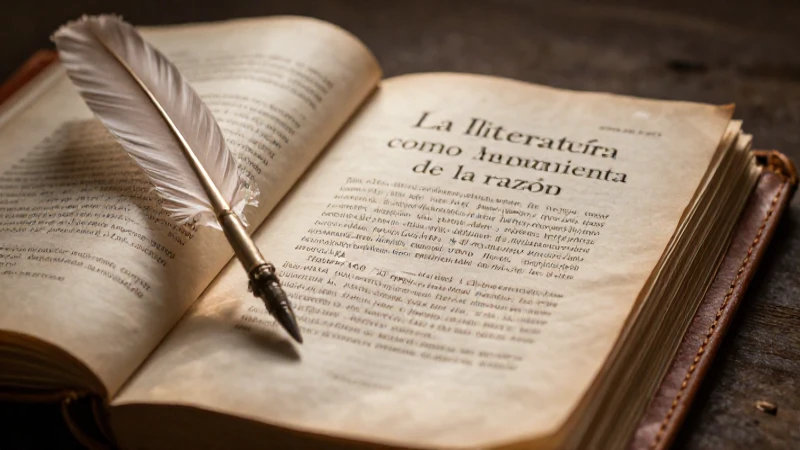 Literatura a través del tiempo: evolución y resumen esencial 5 Ilustración: razón, letras y luces antiguas
