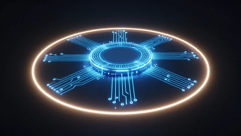 Diagrama futurista con iluminación dramática