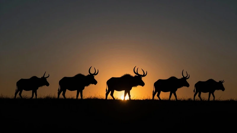 Cazador paleolítico, silueta de megafauna, contraste dramático