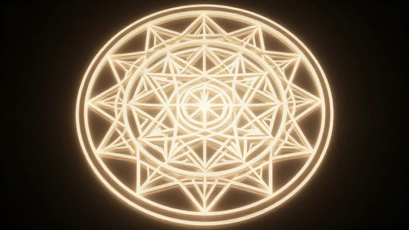 Mandala conceptual: guía paso a paso para crear tu mapa 4 Mandala geométrica brillante con luz suave