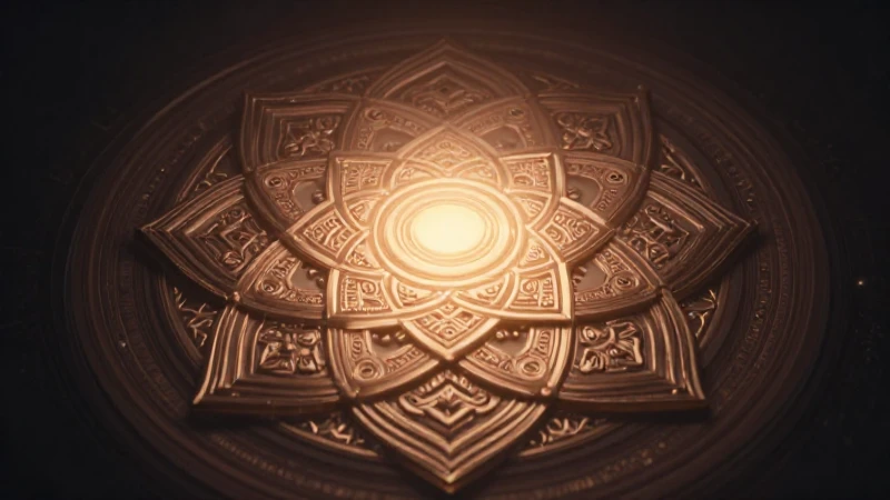 Mandala conceptual: guía paso a paso para crear tu mapa 9 Mandala detallada irradia luz simétrica cinematográfica