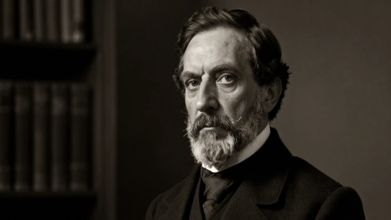 Retrato sombrío y contrastado de Gonzales Prada
