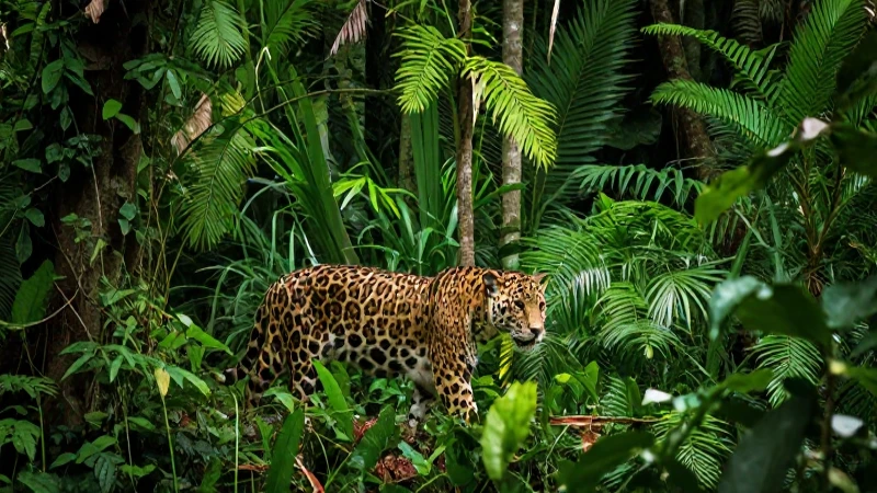 Mapa de la biodiversidad en México y su relación global 10 Jaguar majestuoso en la vibrante selva