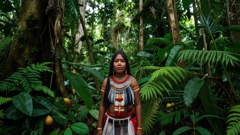 Mapa de la biodiversidad en México y su relación global 6 Mujer indígena en selva vibrante, cinematográfica
