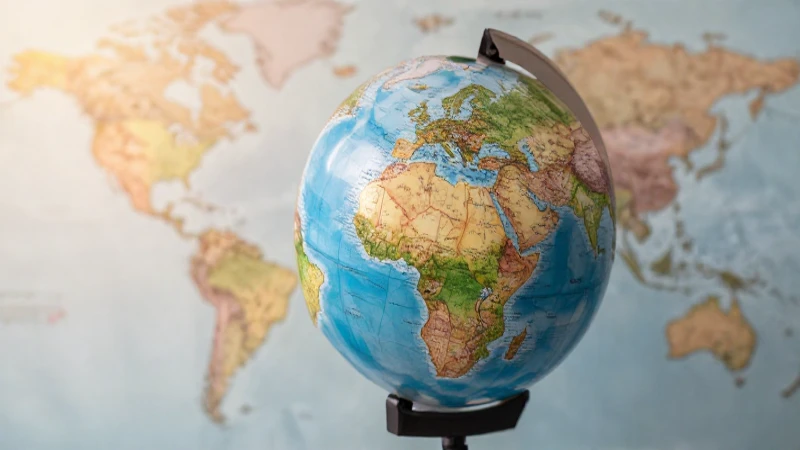 Mapa conceptual de los climas del mundo 5 Globo climático mundial con luz cálida