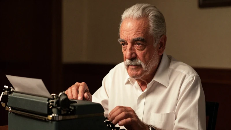 Luz cálida ilumina a García Márquez y máquina
