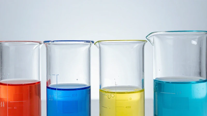 Química vibrante capturada con detalle cercano