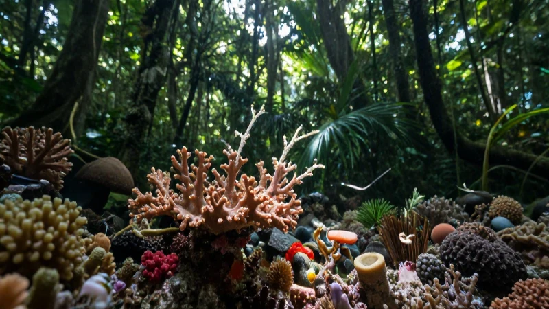 Mapa conceptual de la biodiversidad: ¡Guía completa y fácil! 3 Fotografía vibrante de selva y coral