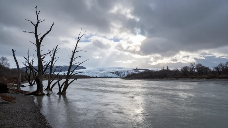 Cómo se interrelacionan ecosistema y medio ambiente 7 Paisaje árido bajo luz dramática glacial
