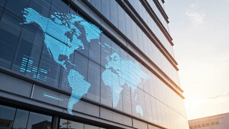 Cuál es el mapa conceptual de producción 2026 por empresas 3 Fachada moderna con datos al atardecer