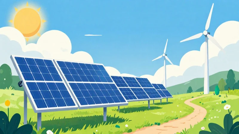 Qué es un mapa conceptual de energías renovables y no renovables 5 Ilustración colorida muestra energía renovable