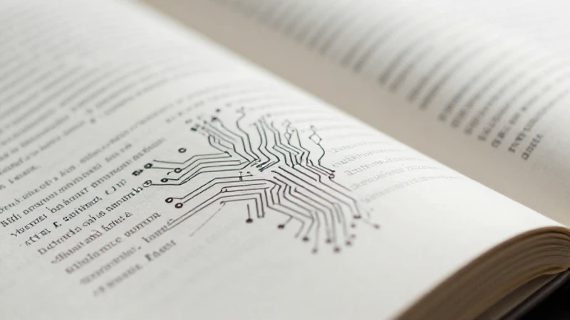 Libro abierto, circuito brillante, luz suave