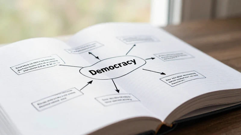 Cómo crear un mapa conceptual de la democracia paso a paso 3 Democracia representada visualmente con luz suave