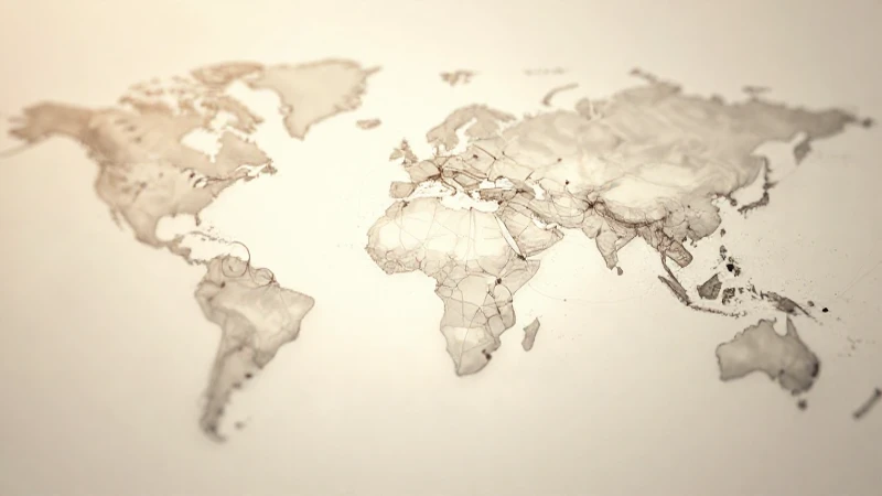 Cómo crear un mapa conceptual de la democracia paso a paso 5 Mapa estilizado con nodos interconectados y luz cálida