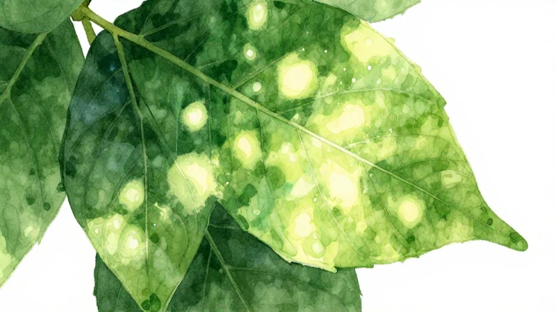 Hoja verde vibrante, iluminada por el sol
