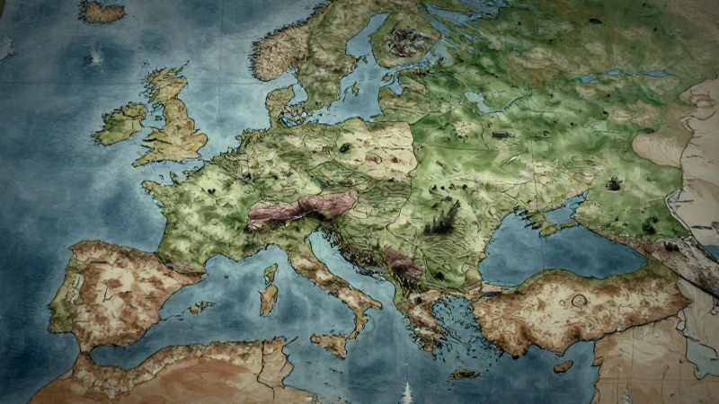 Mapa bélico fragmentado, realista e impactante
